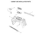 Maytag YMMV4206FW3 cabinet and installation parts diagram