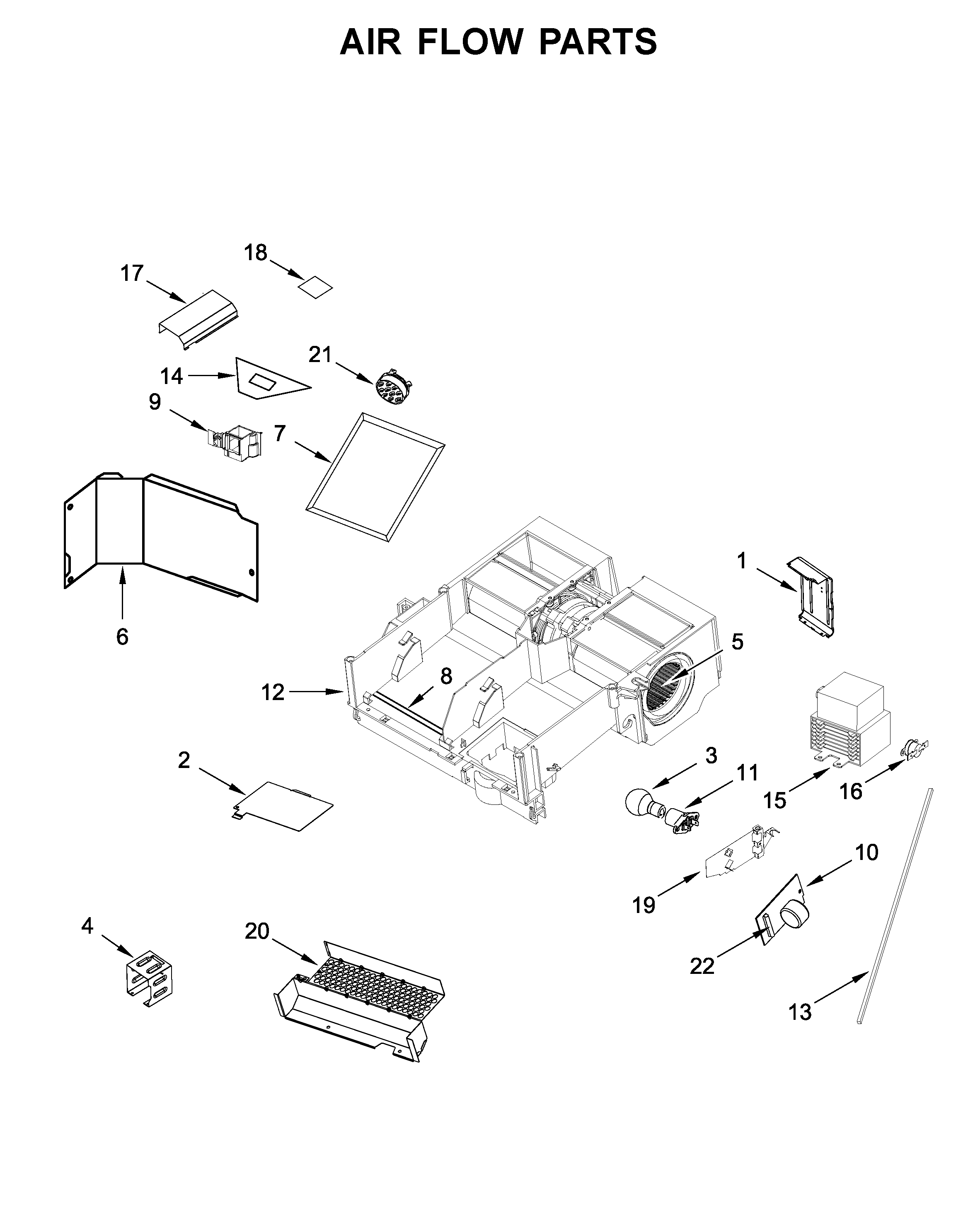 Air flow parts
