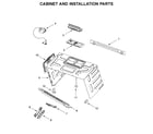Jenn-Air JMV9196CS5 cabinet and installation parts diagram