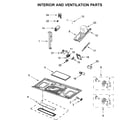 Amana AMV6502REW5 interior and ventilation parts diagram