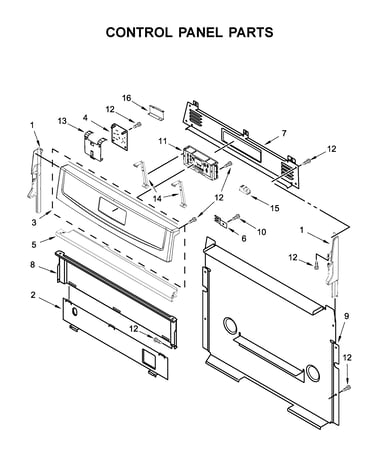 Control panel parts