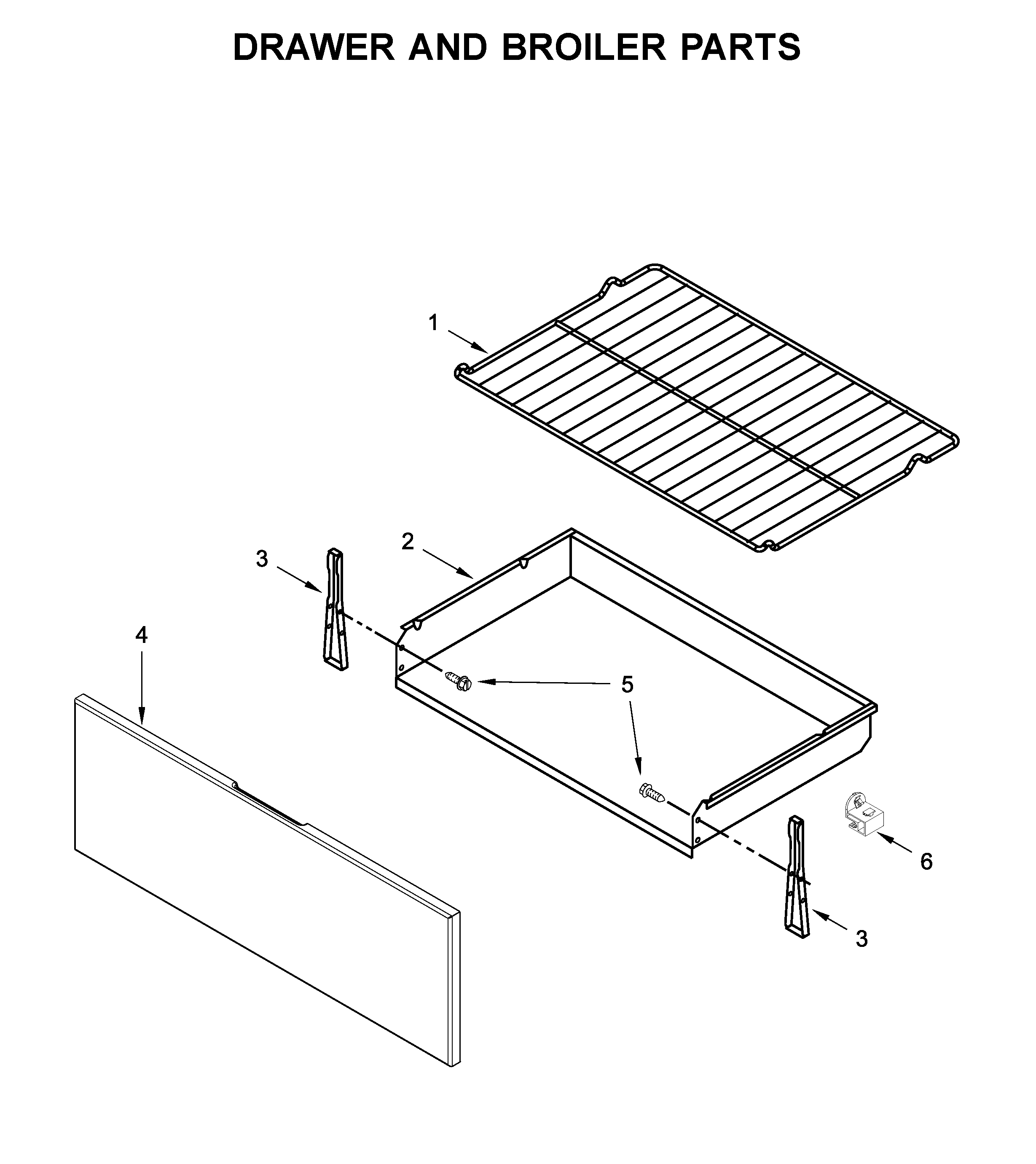 Drawer and broiler parts