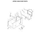 Whirlpool WOD51EC0AW05 upper oven door parts diagram