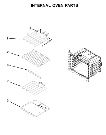 Internal oven parts