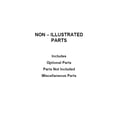 Whirlpool WTW4955HW1 optional parts (not included) diagram