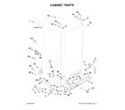 Whirlpool 5WRS25FDFG00 cabinet parts diagram