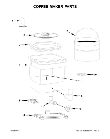 Coffee maker parts