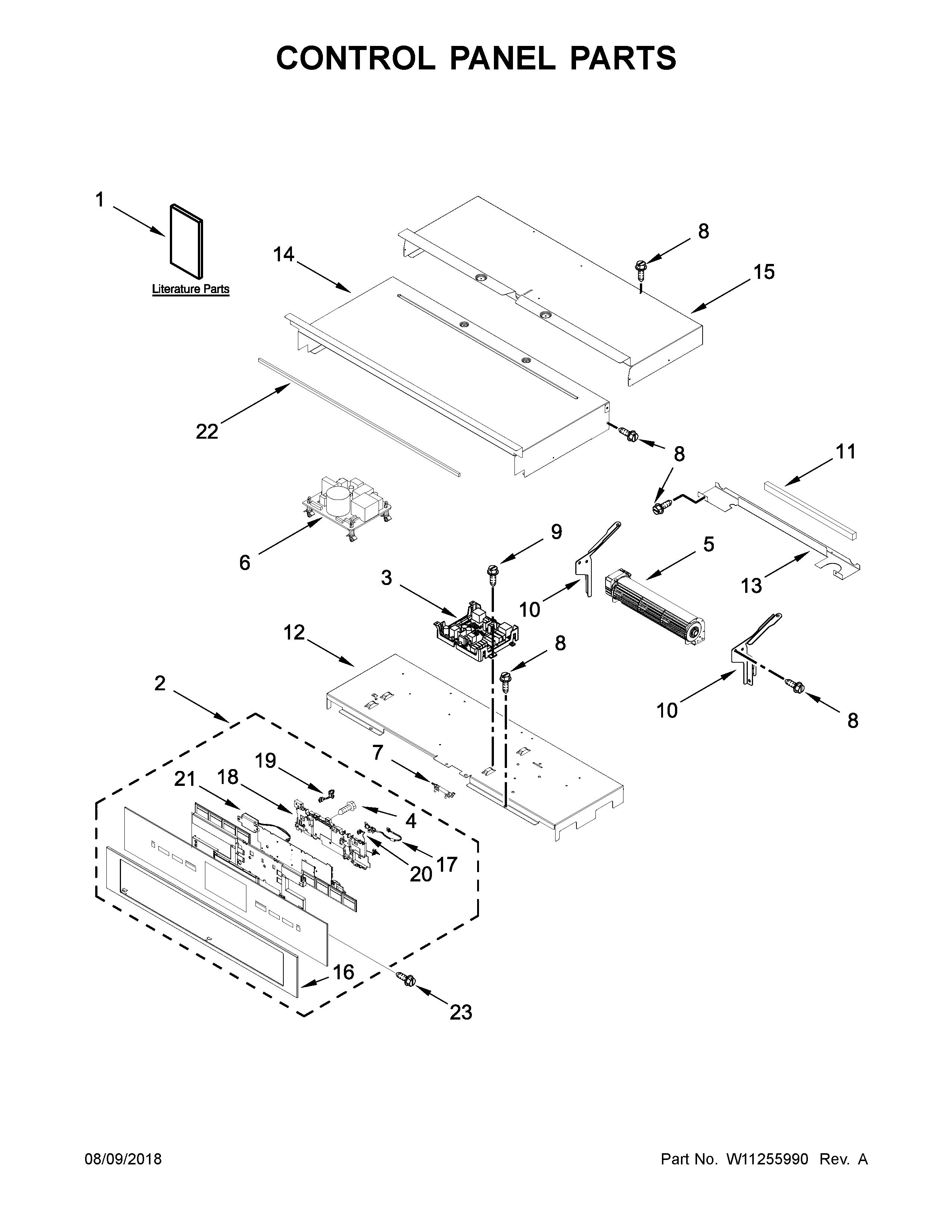 Control panel parts