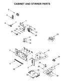 Cabinet and stirrer parts