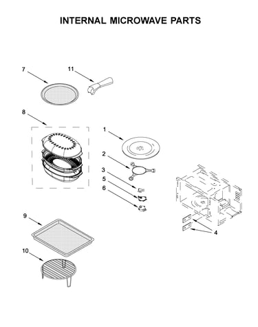 Internal microwave parts