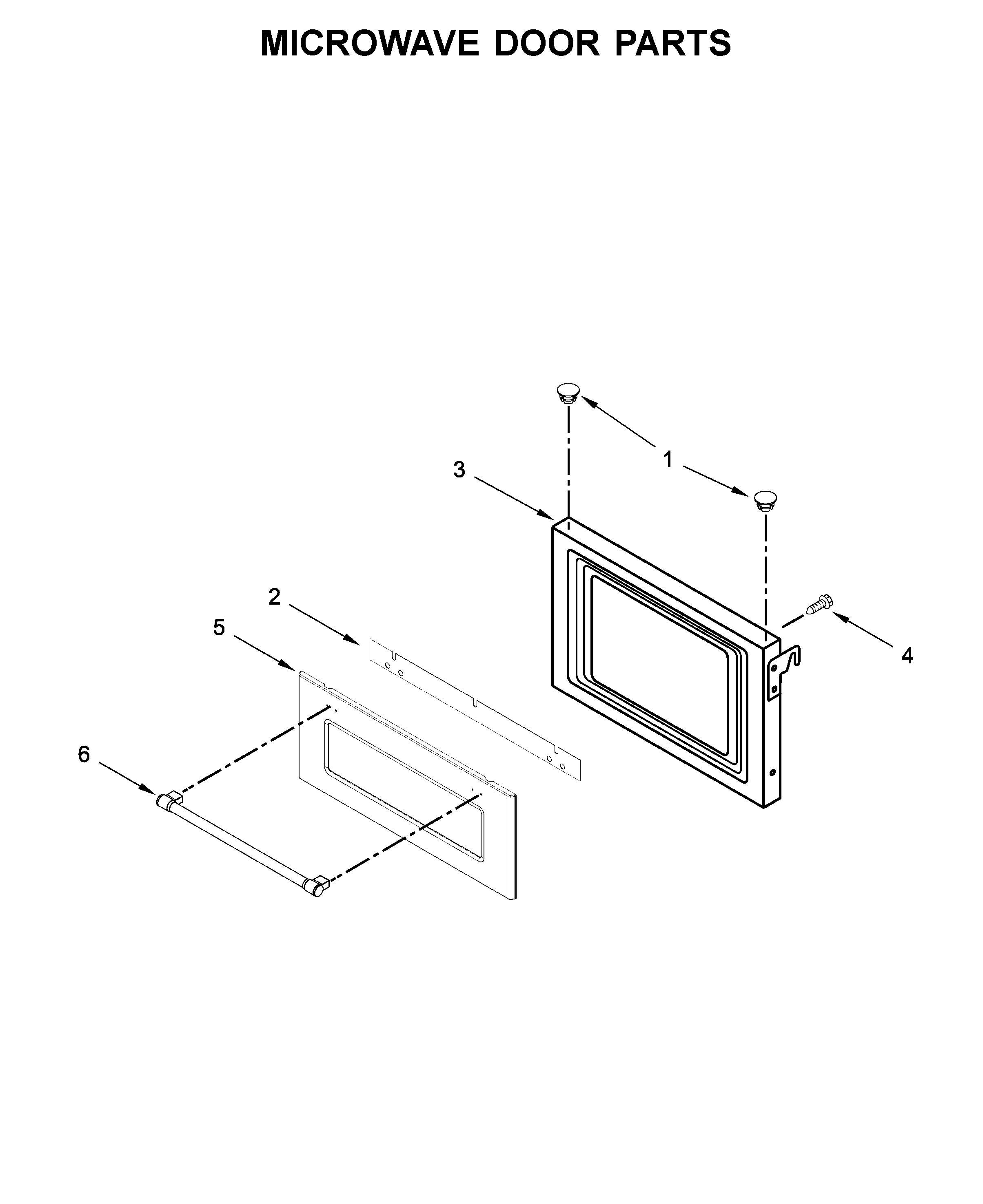 MICROWAVE DOOR PARTS