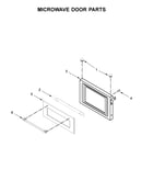 Microwave door parts