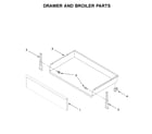 Amana AER6303MFS2 drawer and broiler parts diagram