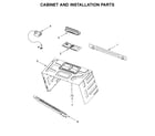 Amana AMV6502REB6 cabinet and installation parts diagram