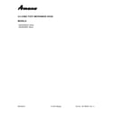 Amana AMV6502REW7 cover sheet diagram