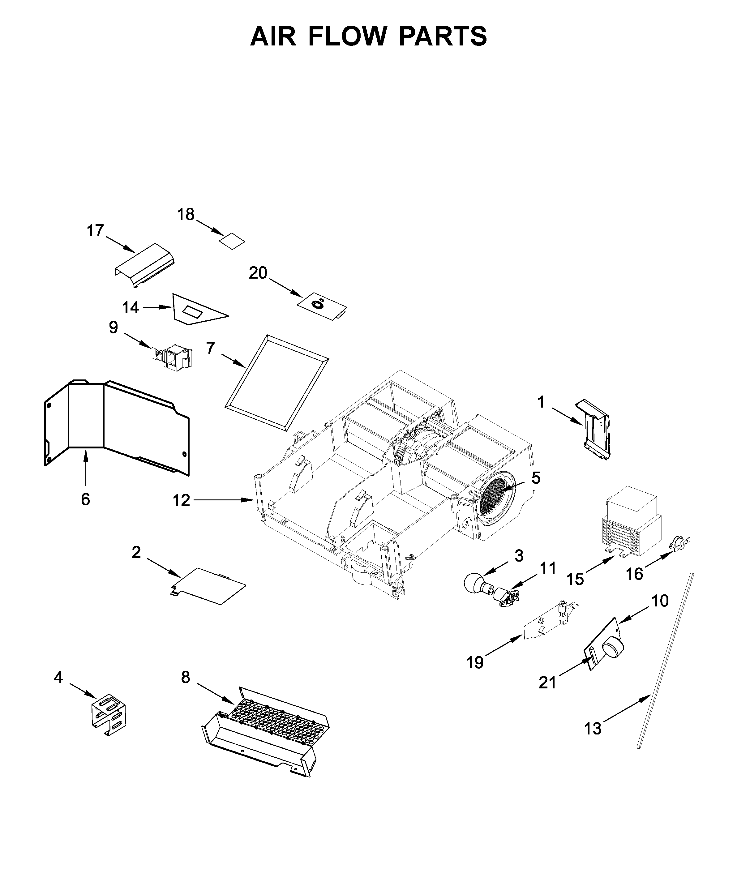 Air flow parts