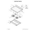 Whirlpool WFE714HLAS1 cooktop parts diagram