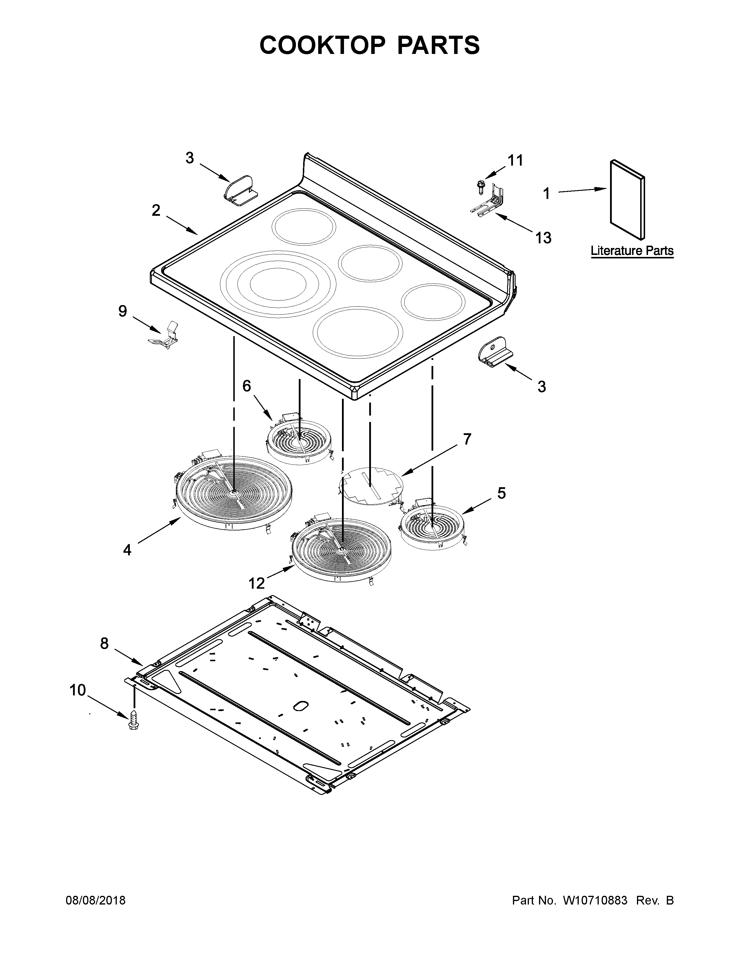 Cooktop parts