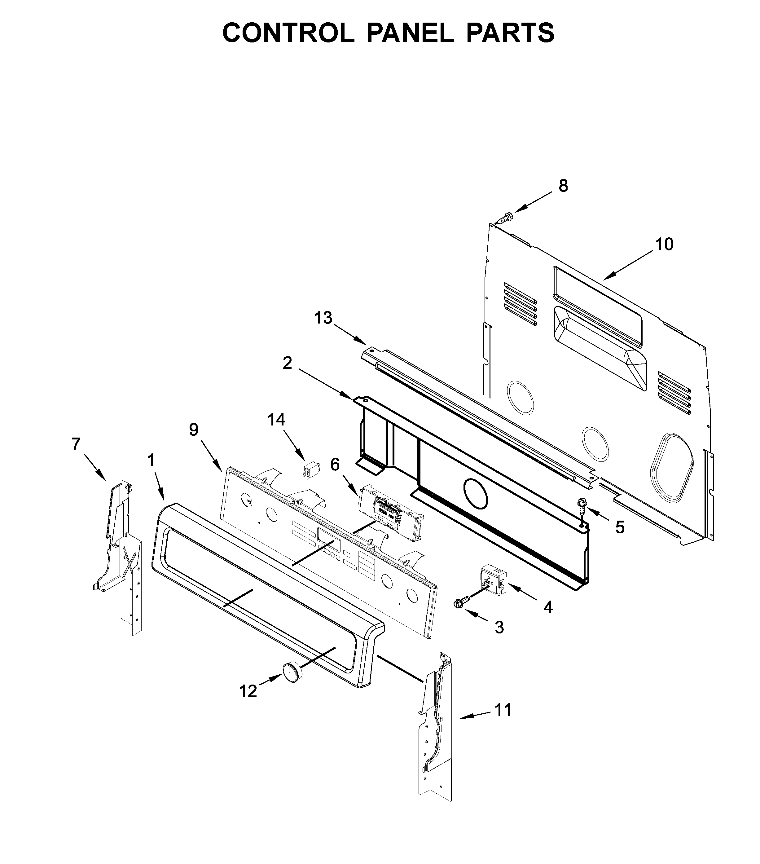 Control panel parts