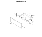 Whirlpool WFE714HLAS1 drawer parts diagram
