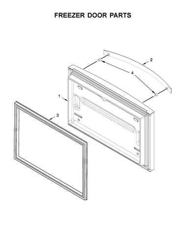 Freezer door parts
