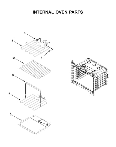 Internal oven parts