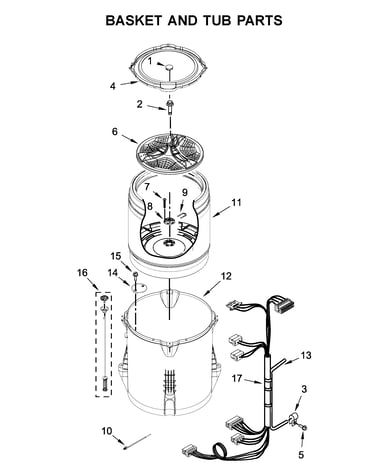 Basket and tub parts