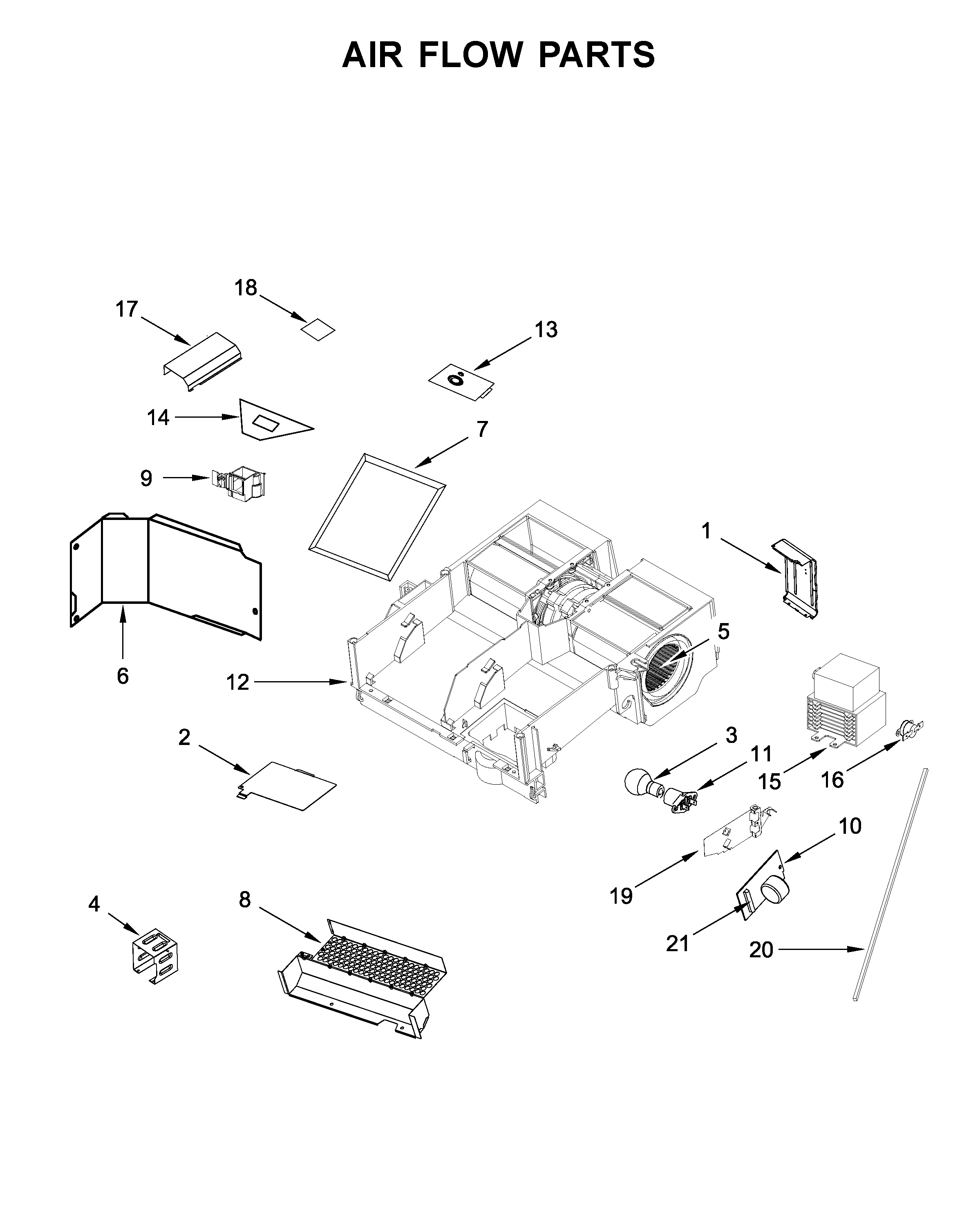 Air flow parts