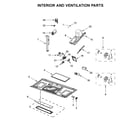 Whirlpool YWMH53521HW2 interior and ventilation parts diagram