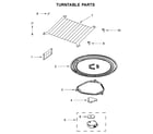 Whirlpool YWMH53521HW2 turntable parts diagram