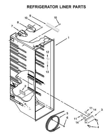 Refrigerator liner parts