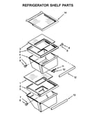 Refrigerator shelf parts