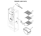 Amana ASI2575FRS00 freezer liner parts diagram