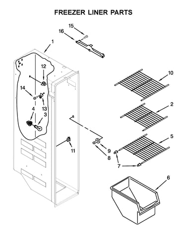 Freezer liner parts
