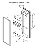 Refrigerator door parts