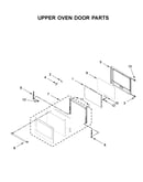 Upper oven door parts