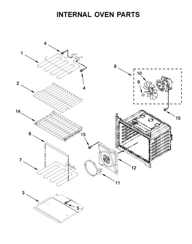 Internal oven parts