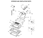 Jenn-Air JMV8208CB6 interior and ventilation parts diagram