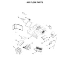 Jenn-Air JMV8208CB6 air flow parts diagram