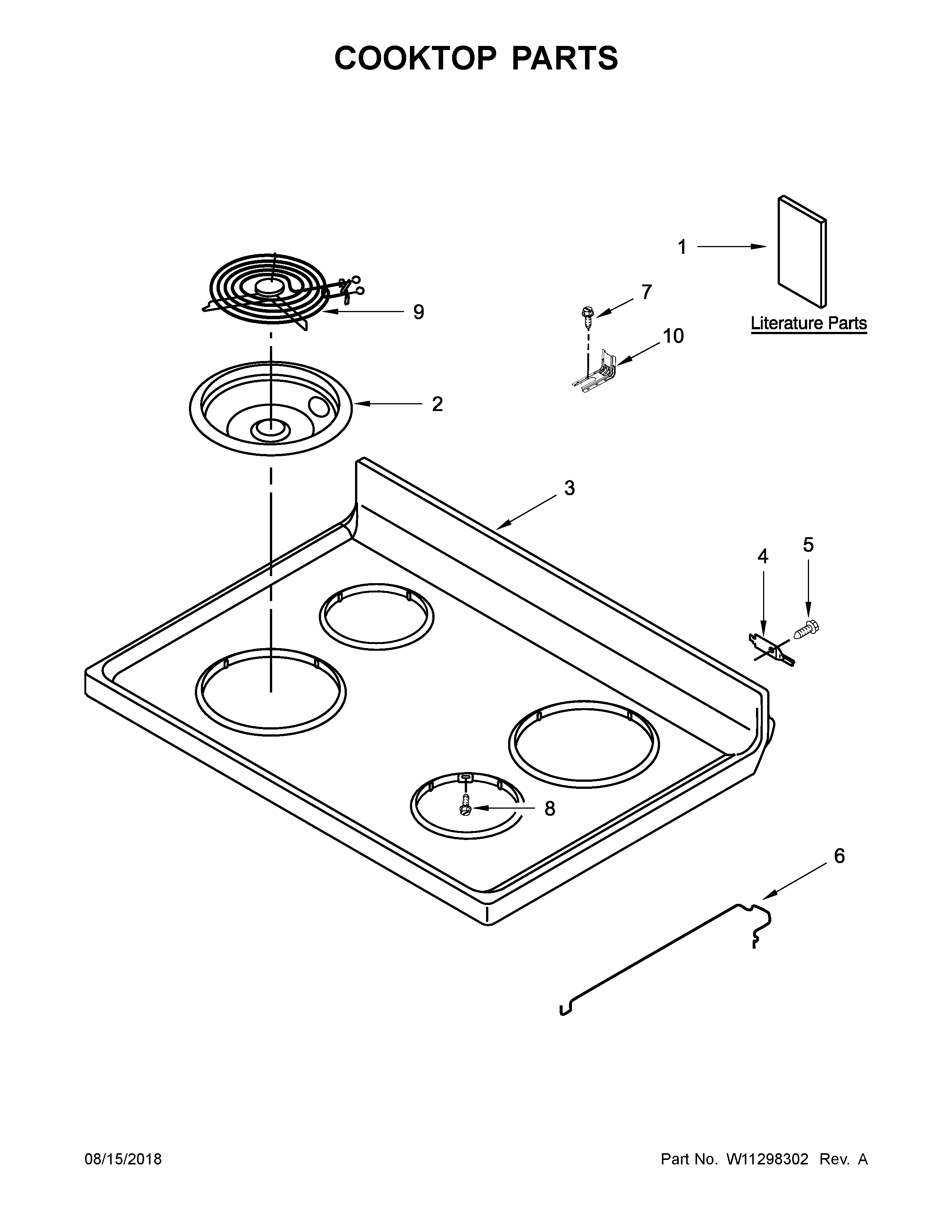 COOKTOP PARTS