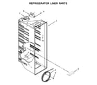 Whirlpool WRS342FIAW00 refrigerator liner parts diagram