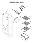 Freezer liner parts