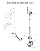 Motor and ice container parts
