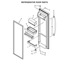 Whirlpool WRS342FIAM00 refrigerator door parts diagram