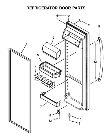 Refrigerator door parts