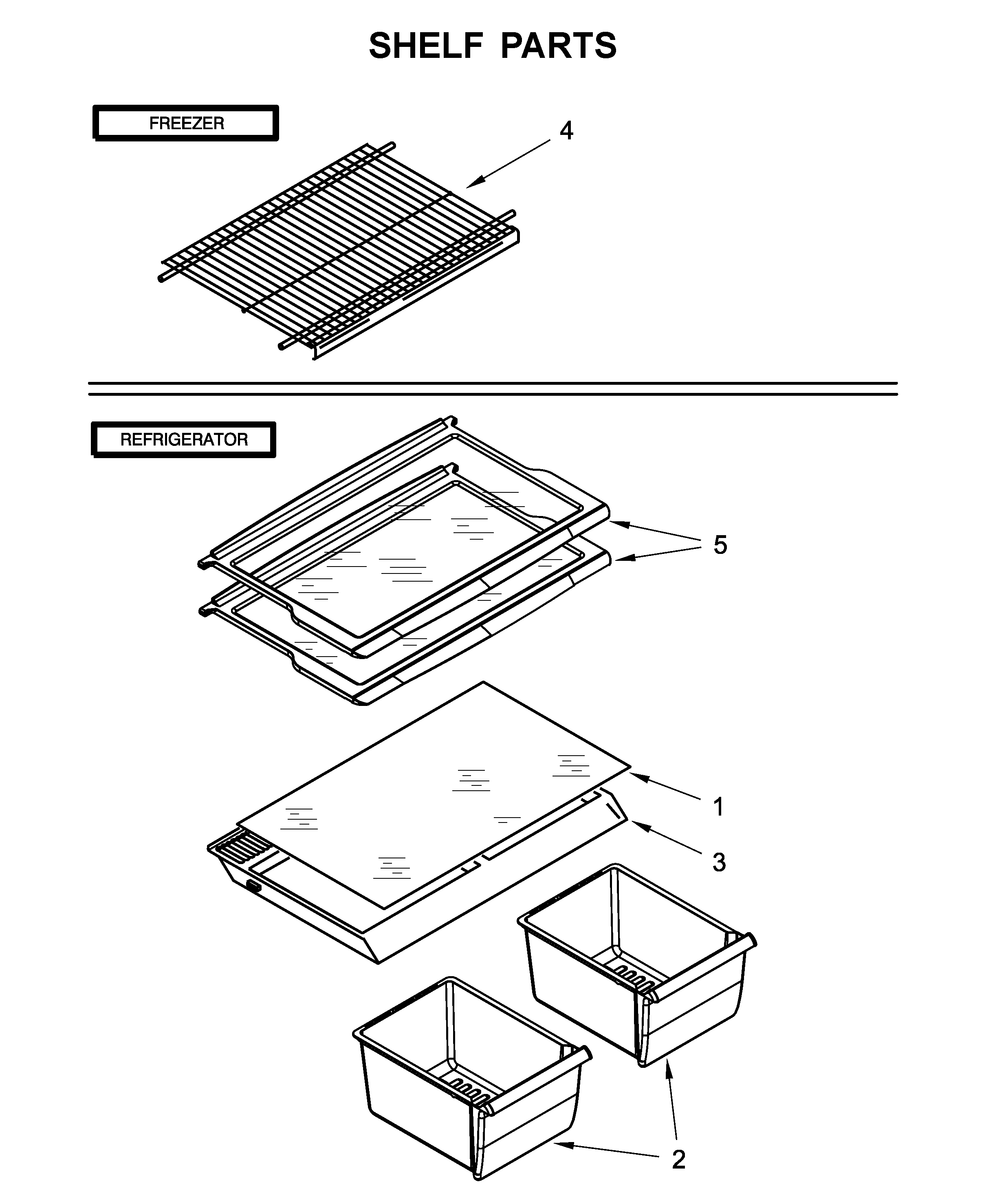 Shelf parts