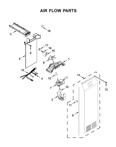Air flow parts