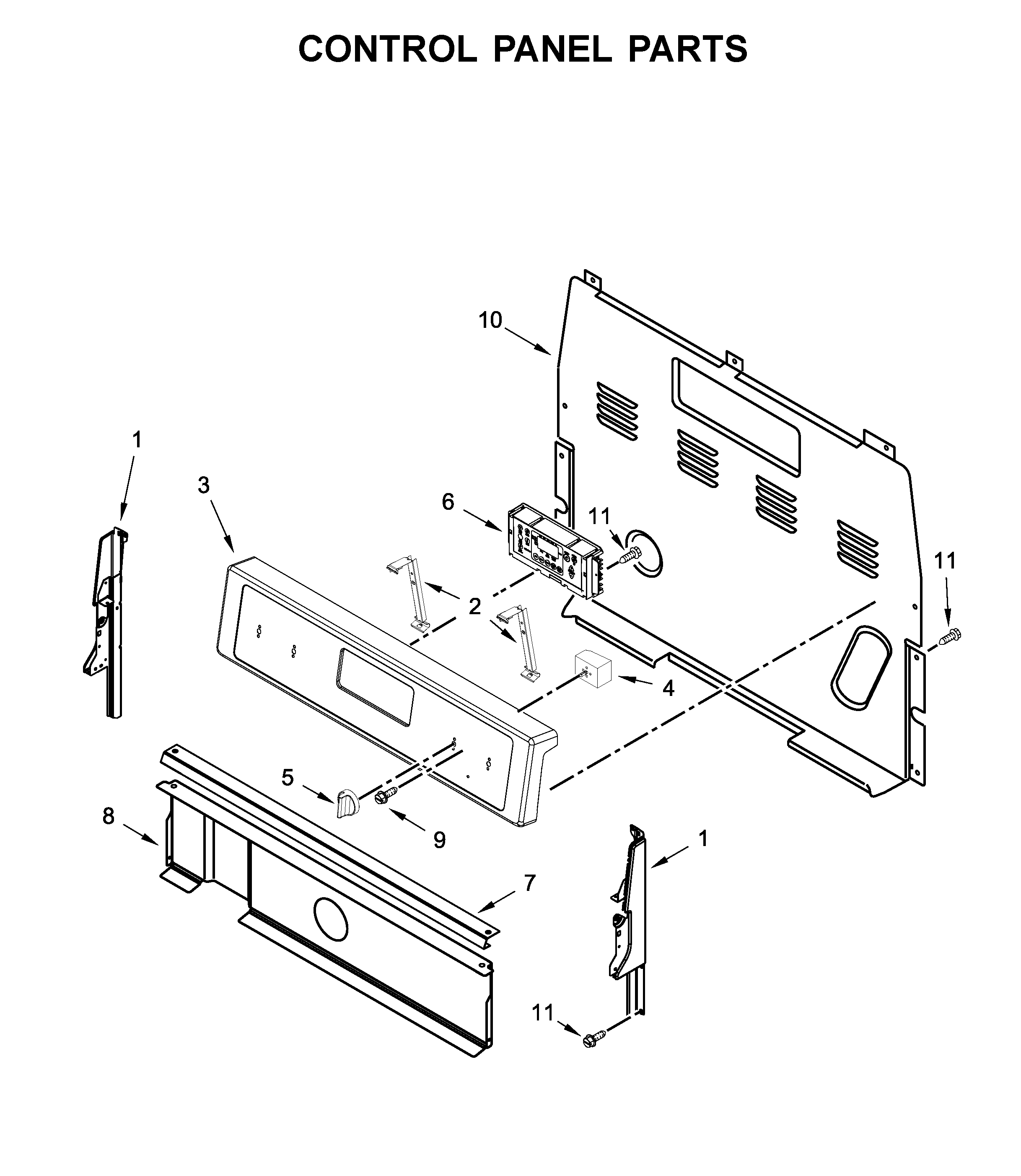 Control panel parts