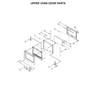 KitchenAid KODE307ESS04 upper oven door parts diagram