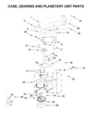 Case, gearing and planetary unit parts